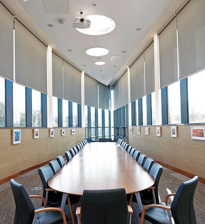 Roller Blind Systems, SG 4970, Multiscreen 1-10%, Room shot "Durham Gateway", Durham, United Kingdom