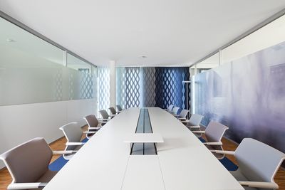 Vertical Blind Systems, SG 2810, Multi Shadow, Room shot "Disy Information Systems GmbH", Karlsruhe, Germany, Vertical Waves