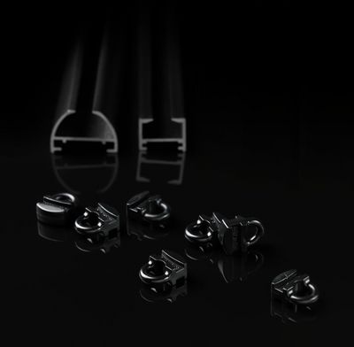 Curtain Systems, SG 6010, Black curtain tracks