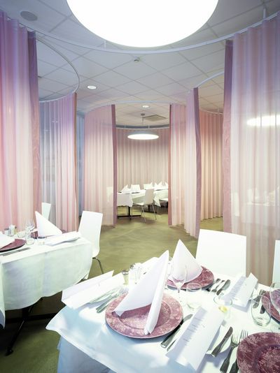 Curtain Systems, Room shot "Restaurant Tumba Gymnasium", Tumba, Sweden