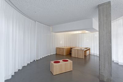 Curtain Systems, SG 5600, Colorama 2, Room shot "Catholic University Community", Klagenfurt am Wörthersee, Austria